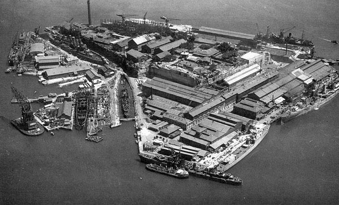 Old Cockatoo Island from the air